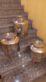 Bidone contenitore olio acciaio inox 30 LITRI