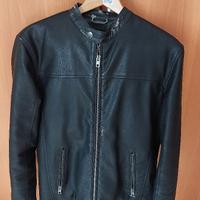 Giacca bomber iSolid in ecopelle nera