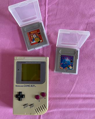 Game Boy modello originale vintage 1989 + 2 giochi