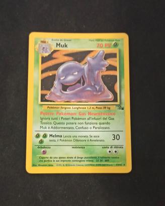 Muk 13/62 Olografico Holo Fossil Vintage Pokémon