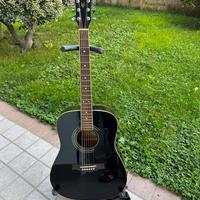 Chitarra acustiica Ibanez nera