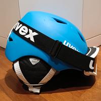Casco da sci e maschera Uvex