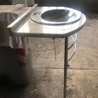 Mobile bagno artistico con lavandino acciaio