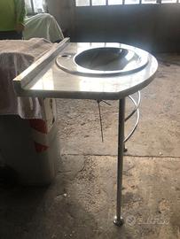 Mobile bagno artistico con lavandino acciaio