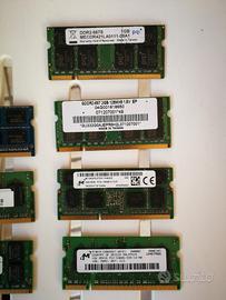 Ram ddr2 varie GB per notebook