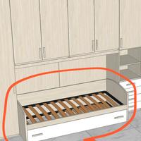 Letto singolo doppio a scomparsa NUOVO