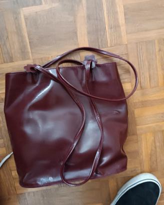 borsa donna viola nuova 