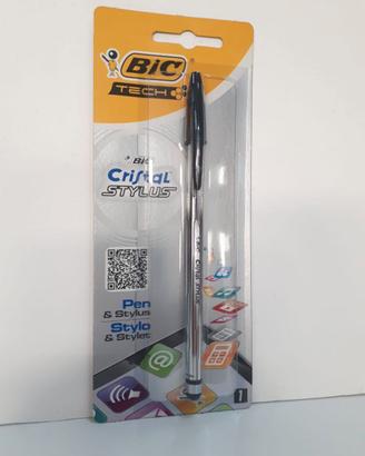 PENNA BIC TECH CRISTAL STYLUS 2 NUOVA 18 PEZZI