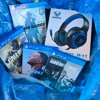 4 giochi ps4 + cuffia professional cut 60€