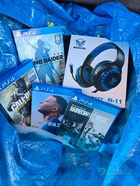 4 giochi ps4 + cuffia professional cut 60€