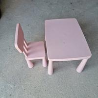 sedia e tavolo bimba