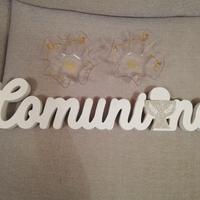 scritta prima comunione 
