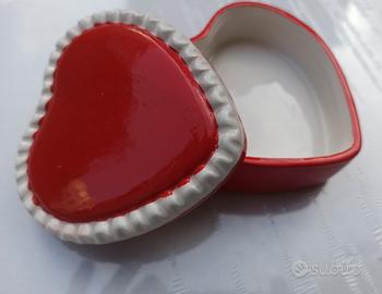 Portagioie a Cuore in Ceramica

