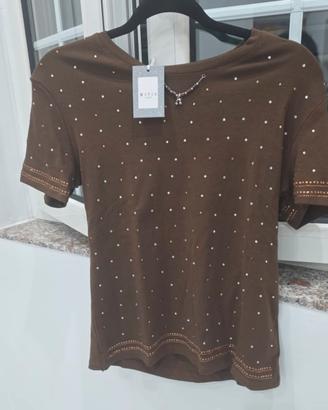 t-shirt/maglia a maniche corte in cotone