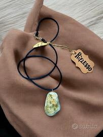 Collana con Pietra Naturale Minerale “Riflesso”