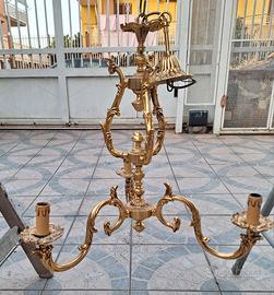 Lampadario in Ottone 