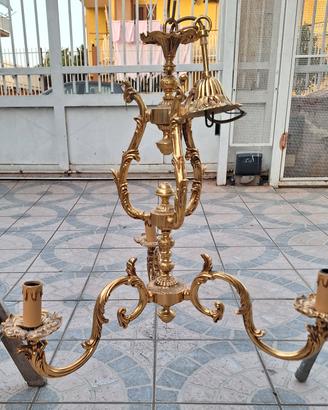 Lampadario in Ottone 