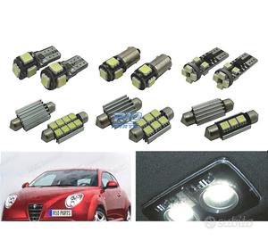 KIT 9 LAMPADE LED INTERNE ALFA ROMEO MITO 08-17