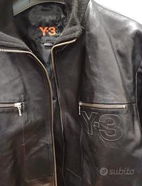 Giacca Bomber Pelle Y3 Yohji Yamamoto Adidas XL