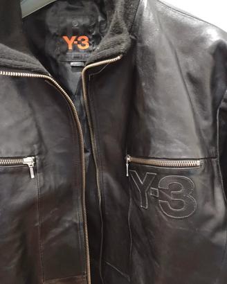 Giacca Bomber Pelle Y3 Yohji Yamamoto Adidas XL