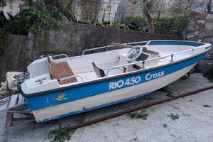 motoscafo Rio 450 cross piu fuoribordo