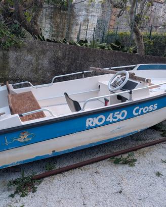 motoscafo Rio 450 cross piu fuoribordo