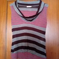Gilet/top Max&Co. 50% lana righe tg S, da rammend.