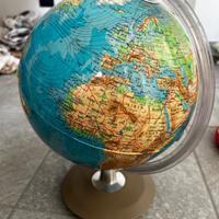 Mappamondo illuminato vintage Anni '80