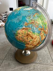 Mappamondo illuminato vintage Anni '80