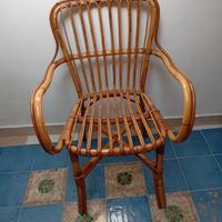 salottino in vimini originale anni 70