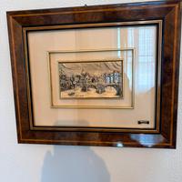 Quadro con scultura in argento