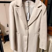 Cappotto panna Juice nuovo con etichetta
