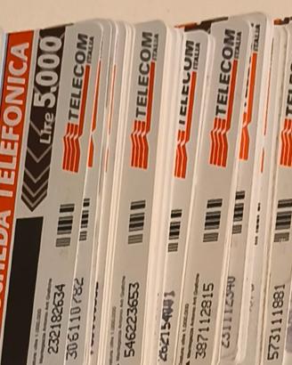 lotto di oltre 700 schede telefoniche 