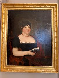 Ritratto veneto Impero dipinto antico