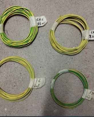 Cavi 1x6mm² giallo-verde