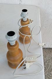 Lampade in legno da comodino