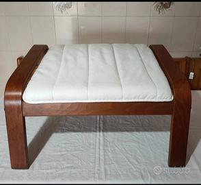 sgabello legno stile anni 70 