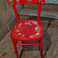 sedia decorata