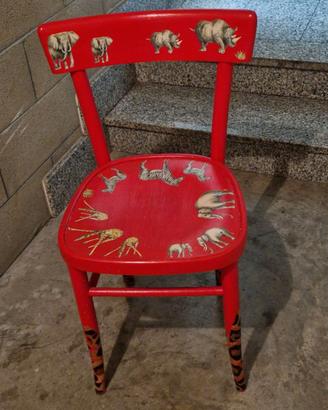 sedia decorata