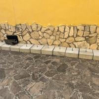 Blocchi di cemento con perni regolabili centrali