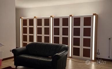 Armadio luminoso realizzato su disegno