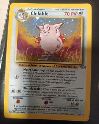 Pokemon Clefable Jungle Holo Ita
