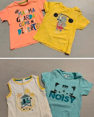 4 maglie bimbo 12-18 mesi