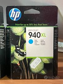 Cartucce HP Originali 940XL colori Cyan