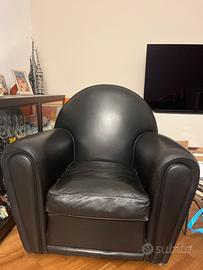Poltrona in pelle