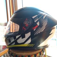 Casco AGV K-5S grafica Darkstorm nero opaco e gial