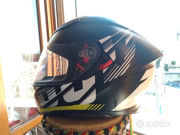 Casco AGV K-5S grafica Darkstorm nero opaco e gial