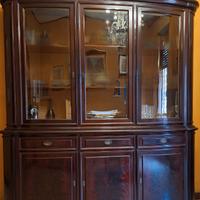 Cristalliera legno scuro