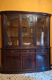 Cristalliera legno scuro