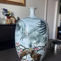 Vaso grande stile cinese porcellana h55xL35